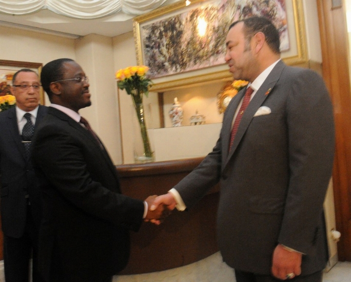 En marge de sa visite, Guillaume SORO reçu en audience par le Roi Mohamed VI
